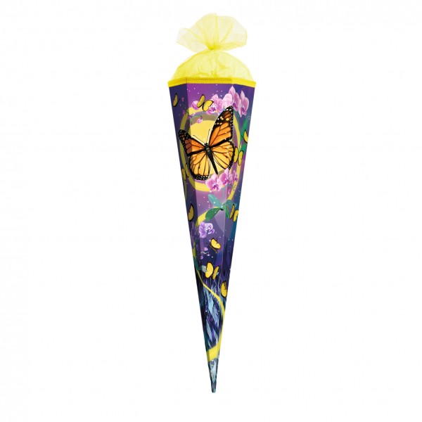 Roth Ideen Geschenk Schultüte klein 50cm, Schmetterling eckig