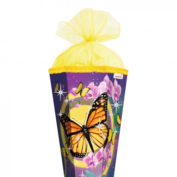 Roth Ideen Schultüte groß 85cm, Schmetterling mit Glitter Begrenzte Freigabe