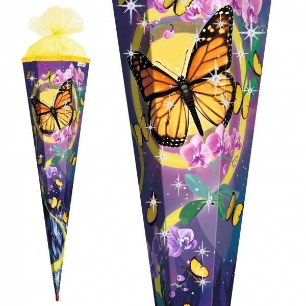 Roth Ideen Schultüte groß 85cm, Schmetterling mit Glitter Begrenzte Freigabe