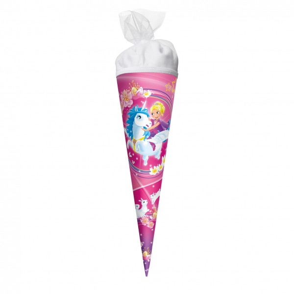 Roth Ideen Geschenk Schultüte klein 35cm, Kuscheleinhorn