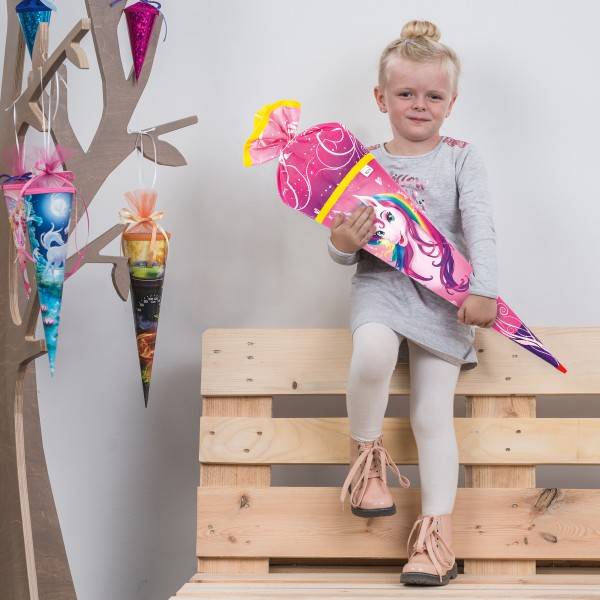 Roth Ideen Schultüte groß 70cm, Stoffwunder Einhornportrait Letzte 2 Tage