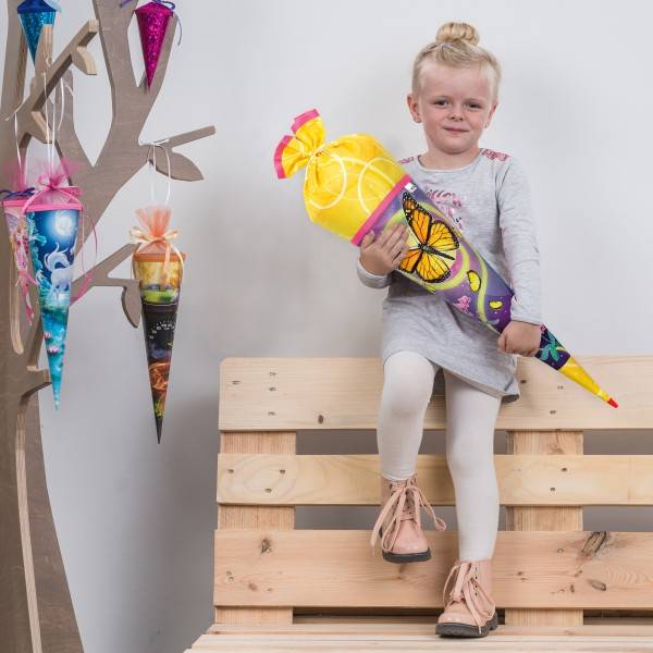 Roth Ideen Schultüte groß 70cm, Stoffwunder Schmetterling Zeitbegrenzte Promotion