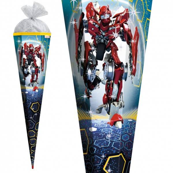 Roth Ideen Schultüte groß 85cm, Dynamic Robot mit Glanzfolie Discount Store für neue Produkte
