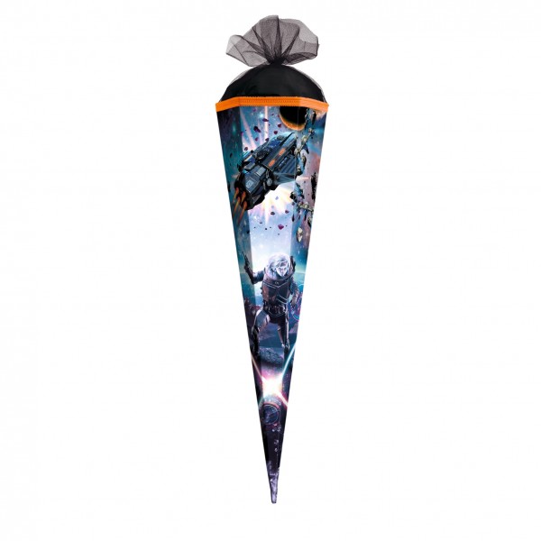 Roth Ideen Geschenk Schultüte klein 50cm, Space Fighter eckig