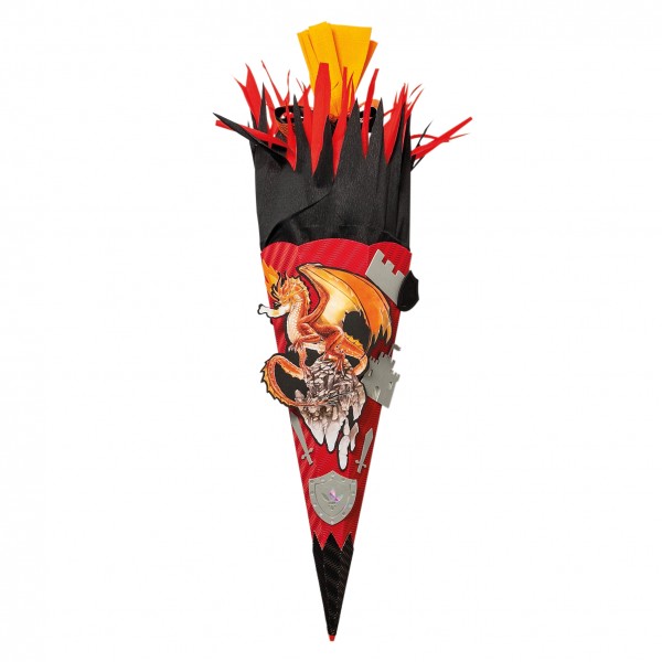 Roth Ideen Bastelset Schultüte groß 68cm, Feuerdrache Outlet