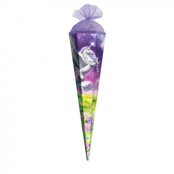Roth Ideen Geschenk Schultüte klein 50cm, Magic Pegasus eckig