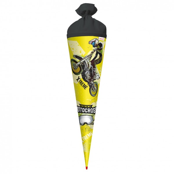 Roth Ideen Schultüte groß 70cm, Extreme Motocross mit Glanzfolie
