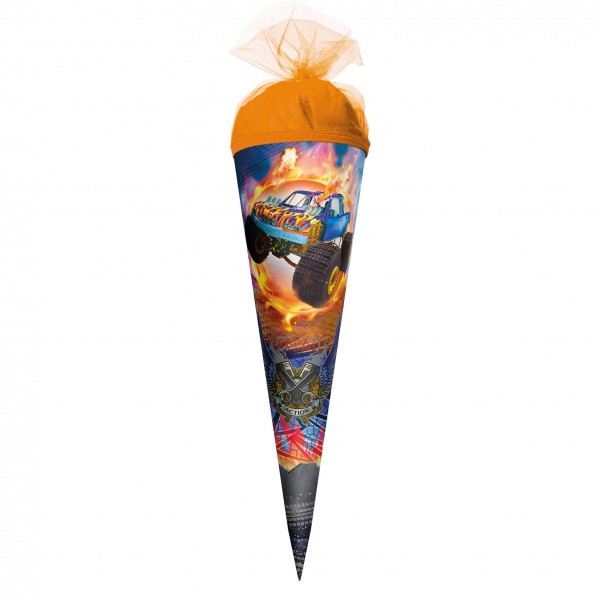 Roth Ideen Schultüte klein 22cm, Monstertruck Fire