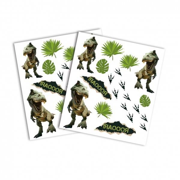 Roth Ideen Kinder-Tattoos Tyrannosaurus 2025