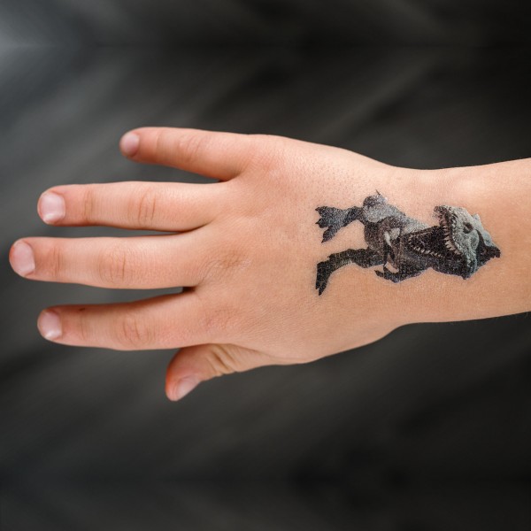Roth Ideen Kinder-Tattoos Tyrannosaurus 2025