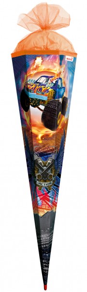 Roth Ideen Schultüte groß 100cm, Monstertruck Fire