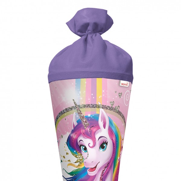 Roth Ideen Schultüte groß 70cm, Einhornportrait mit Glitter Meist gekauft