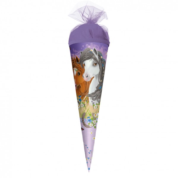 Roth Ideen Geschenk Schultüte klein 50cm, Blumenpferde