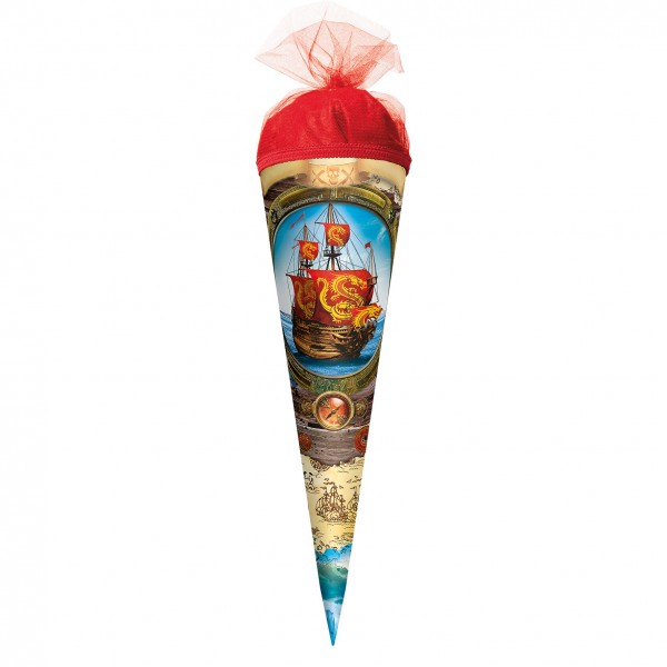 Roth Ideen Geschenk Schultüte klein 35cm, Piratenschiff