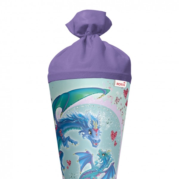 Roth Ideen Schultüte groß 70cm, Drachenliebe mit Glitter Flash Sale