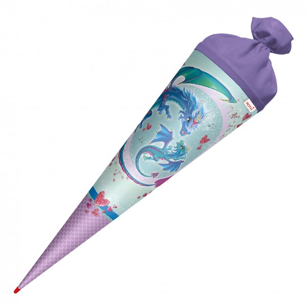 Roth Ideen Schultüte groß 70cm, Drachenliebe mit Glitter Flash Sale