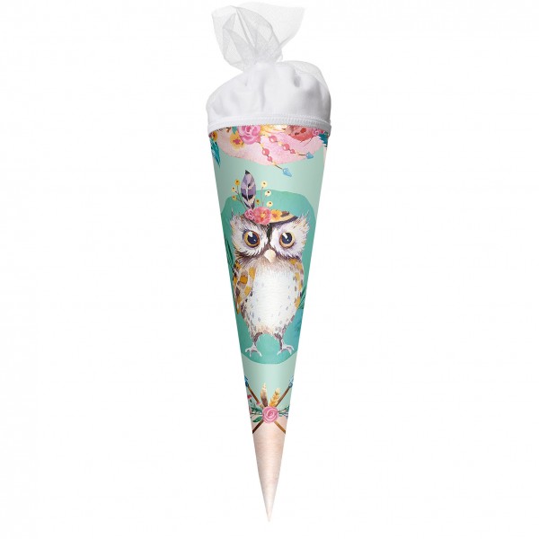Roth Ideen Geschenk Schultüte klein 35cm, Eule Lieselotte