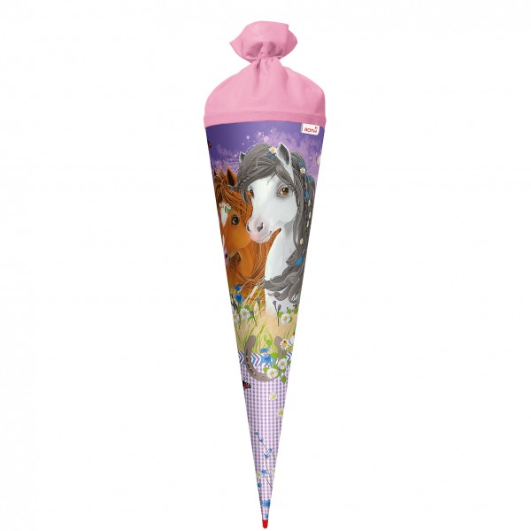 Roth Ideen Schultüte groß 70cm, Blumenpferde
