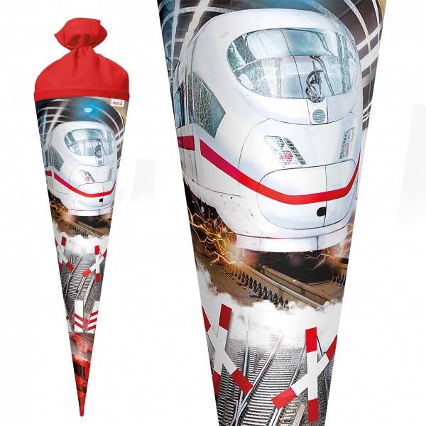 Roth Ideen Schultüte groß 70cm, Schnellzug mit Glanzfolie Tiefpreis