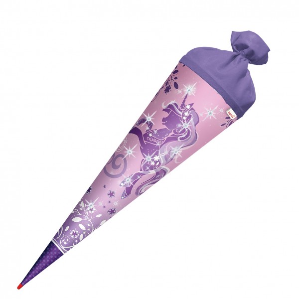 Roth Ideen Schultüte groß 70cm, Purple Unicorn mit Glitter Riesige Rabatte