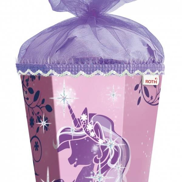 Roth Ideen Schultüte groß 85cm, Purple Unicorn mit Glitter Fabrikladen