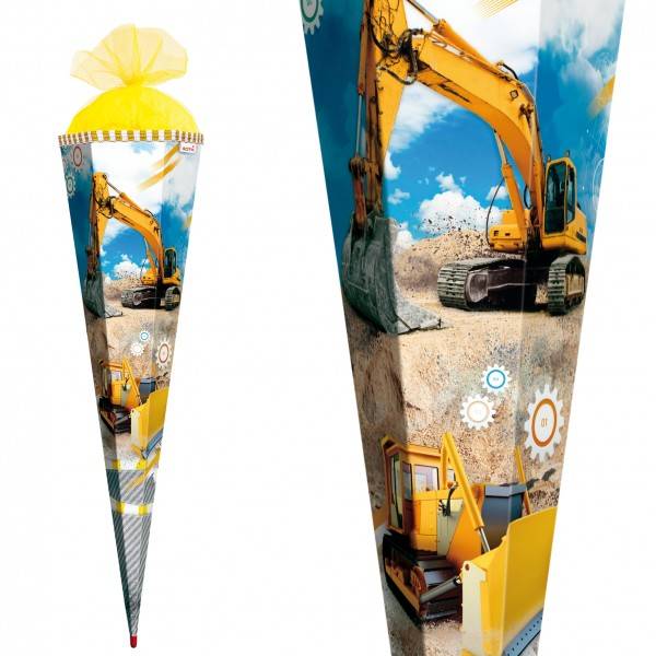 Roth Ideen Schultüte groß 85cm, Bagger Online