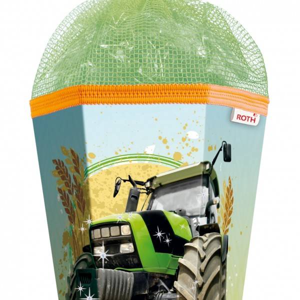 Roth Ideen Schultüte groß 85cm, Traktor mit Glanzfolie Begrenztes Angebot