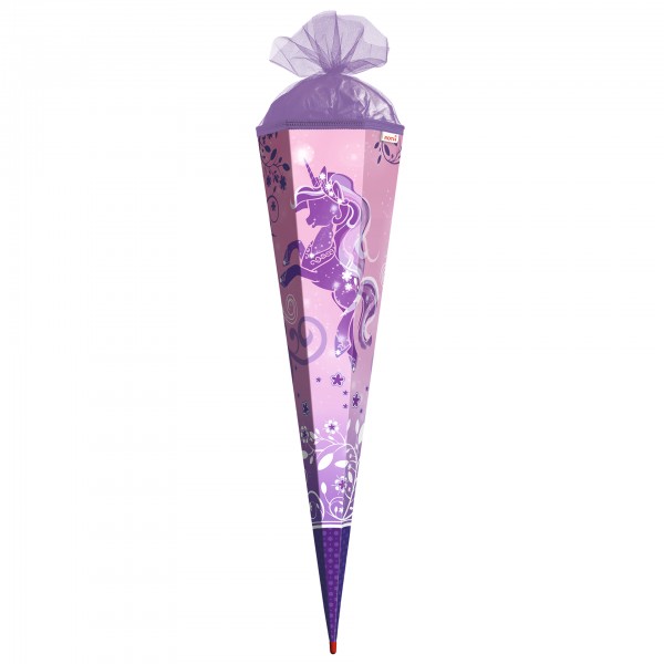 Roth Ideen Schultüte groß 85cm, Purple Unicorn