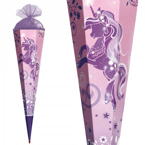 Roth Ideen Schultüte groß 85cm, Purple Unicorn Fabrikladen