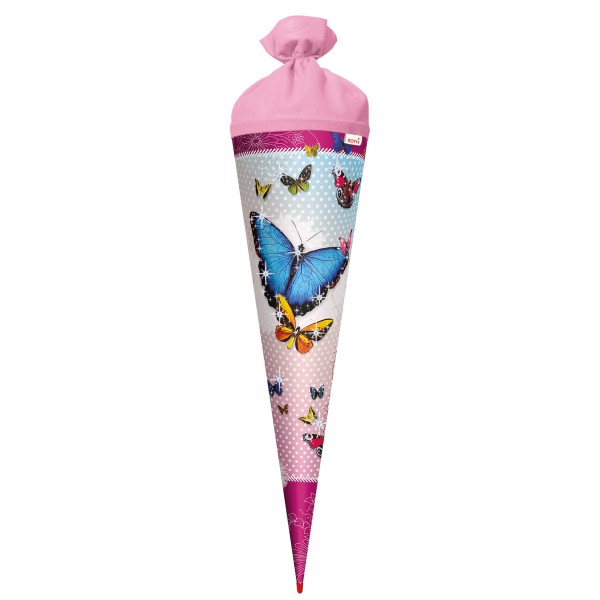 Roth Ideen Schultüte groß 70cm, Butterfly mit Glitter