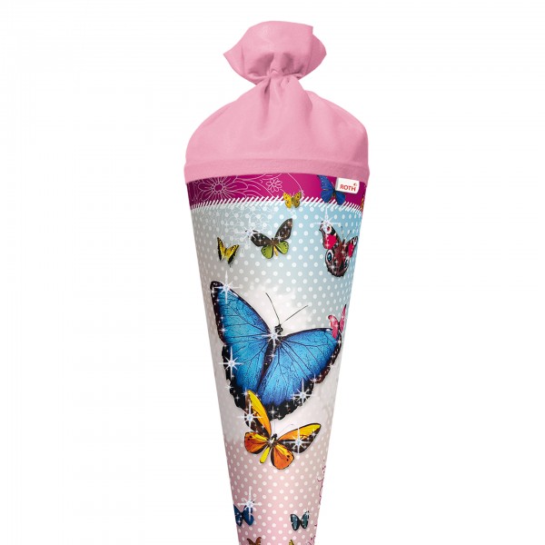 Roth Ideen Schultüte groß 70cm, Butterfly mit Glitter Speichern exportieren