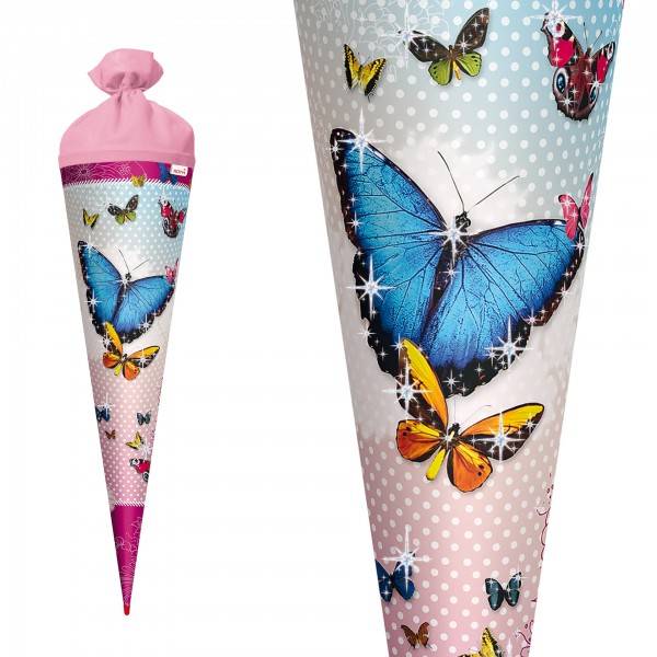 Roth Ideen Schultüte groß 70cm, Butterfly mit Glitter Speichern exportieren