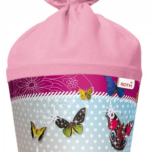 Roth Ideen Schultüte groß 70cm, Butterfly mit Glitter Speichern exportieren