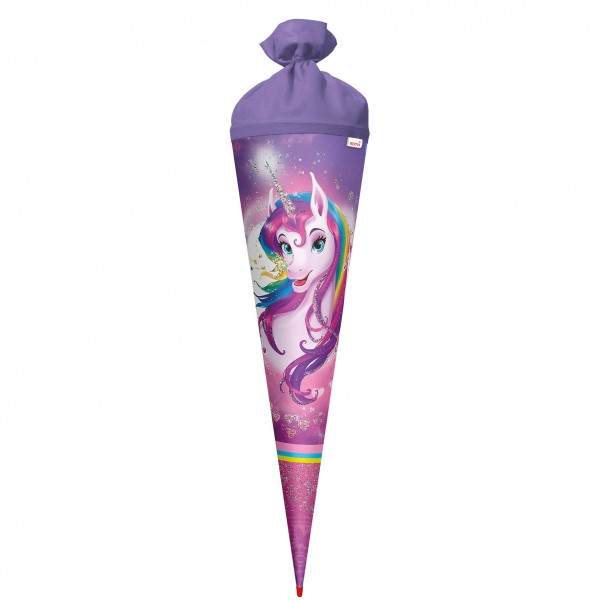 Roth Ideen Schultüte groß 70 cm Einhornportrait mit Glitzer