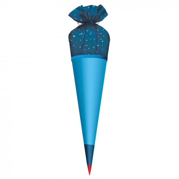 Roth Ideen Stoffbezug mit Satinschleife blau 70 cm