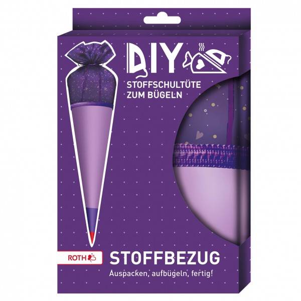 Roth Ideen Stoffbezug mit Satinschleife lila 70 cm Flash Sale