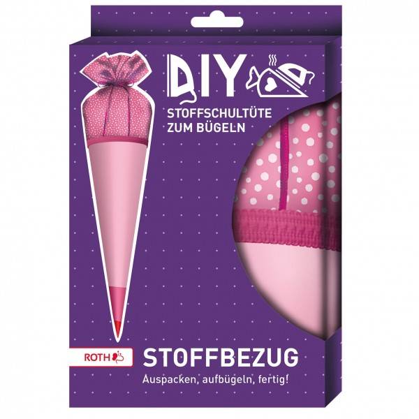Roth Ideen Stoffbezug mit Satinschleife rosa 70 cm Begrenztes Angebot