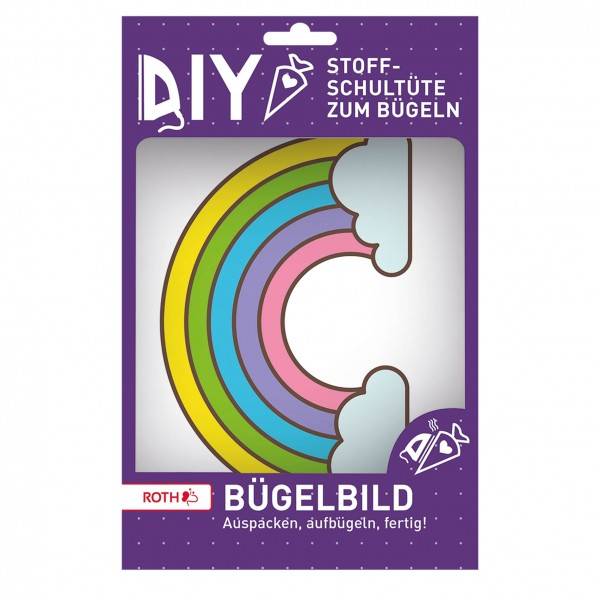 Roth Ideen Bügelbild gestickt Regenbogen Cyber Monday