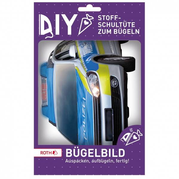 Roth Ideen Bügelbild gestickt Polizei Jubiläumsangebot