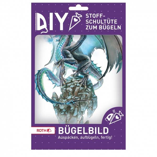 Roth Ideen Bügelbild gestickt Eisdrache Heißer Verkauf