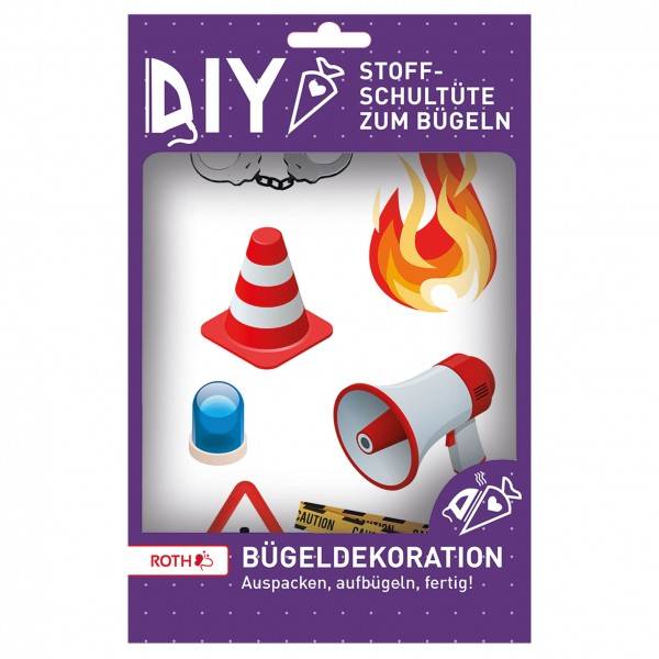 Roth Ideen Bügeldekoration gedruckt Notruf Zeitlich begrenztes Angebot