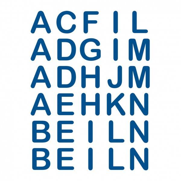 Roth Ideen Bügelbuchstaben gedruckt Cool Colour