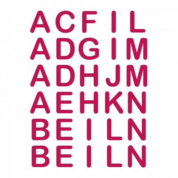 Roth Ideen Bügelbuchstaben gedruckt Pretty Colour