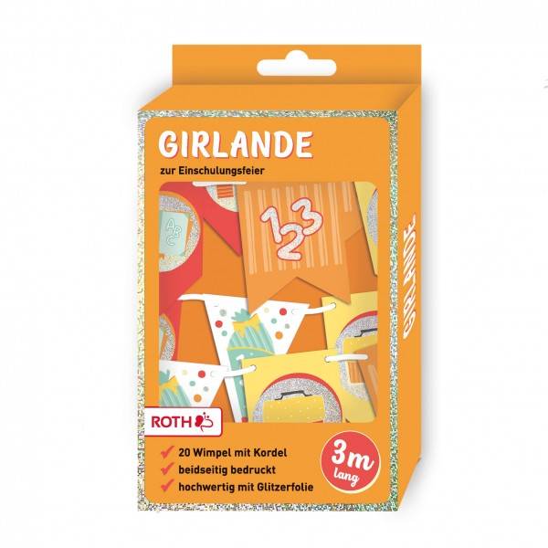 Roth Ideen Partygirlande mit Glitzerfolie Riesige Ersparnisse