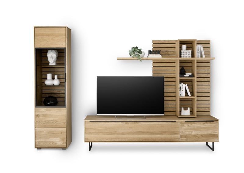 set one by Musterring Wohnwand Jackson Die Sichtbarkeit der Holzstruktur und Äste sind Teil der individuellen Ausstrahlung jedes einzelnen Möbelstückes. Da es sich um ein Naturprodukt handelt, kann sich die Oberfläche verän Online Shopping