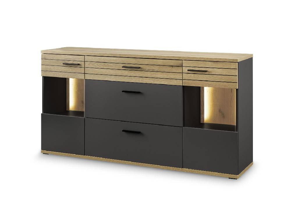 set one by Musterring Sideboard Quincy Anthrazit grau | Weihnachtsangebot