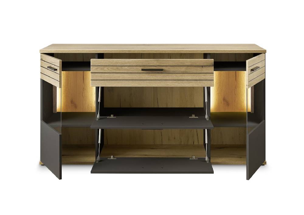 set one by Musterring Sideboard Quincy Anthrazit grau | Weihnachtsangebot