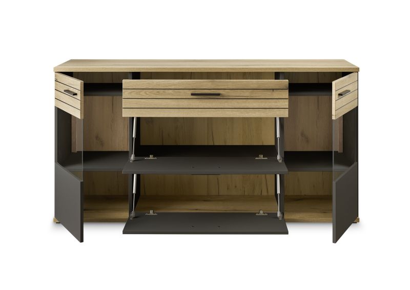 set one by Musterring Sideboard Quincy Anthrazit grau | Weihnachtsangebot