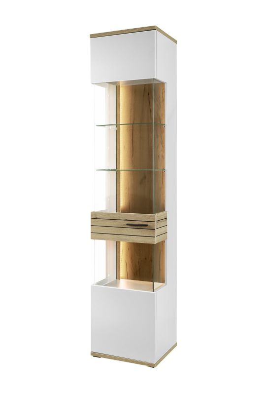 set one by Musterring Vitrine Quincy Lichtgrau grau | Valentinstagsangebot