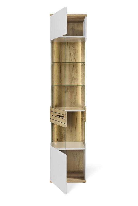 set one by Musterring Vitrine Quincy Lichtgrau grau | Valentinstagsangebot